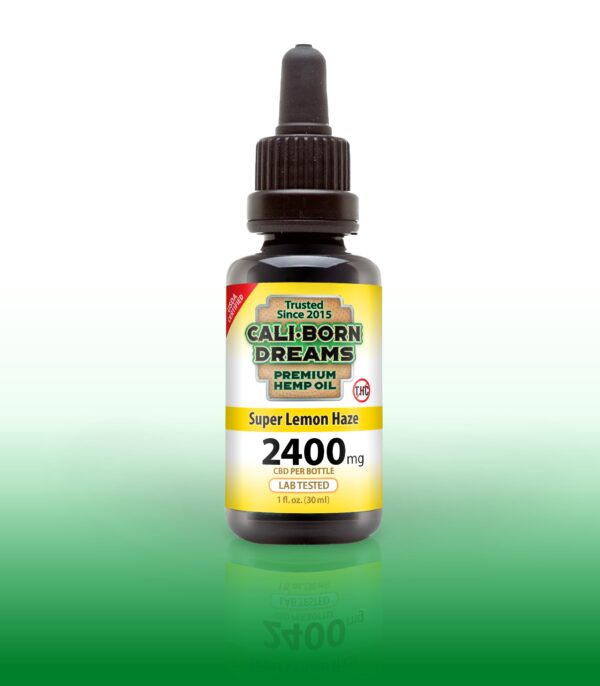 Power House CBD liquid in a sleek black bottle, containing 2400mg of CBD Tincture with Terpenes per bottle. Lab tested for quality and purity, with no THC. Discover the benefits of our premium CBD products today at Cali Born Dreams.
