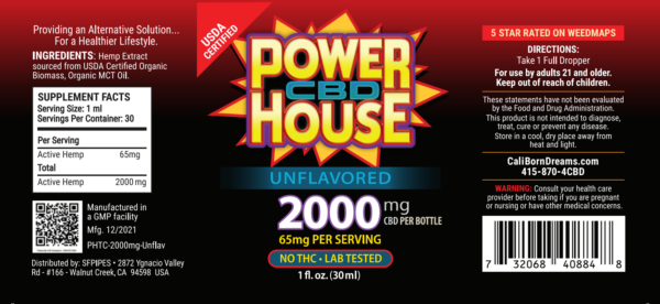 2000mg Power House Unflavored